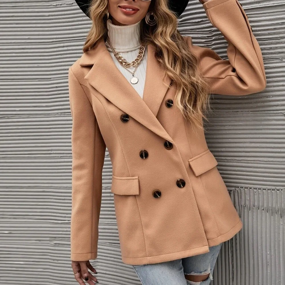 Classic Double Breasted Jacket Blazer - Picture 2 of 16